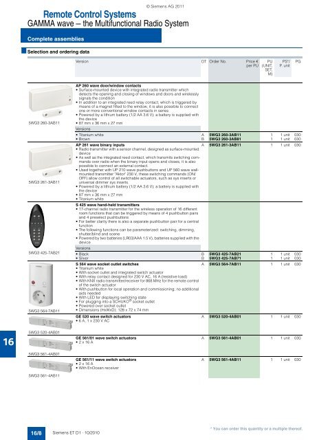 DELTA Switches and Socket Outlets Catalog ET D1 Â· 2011 - Sobel.rs