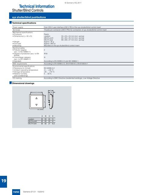 DELTA Switches and Socket Outlets Catalog ET D1 Â· 2011 - Sobel.rs