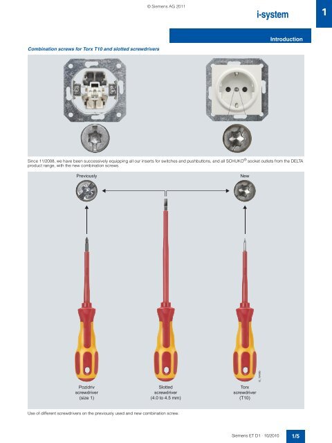 DELTA Switches and Socket Outlets Catalog ET D1 Â· 2011 - Sobel.rs