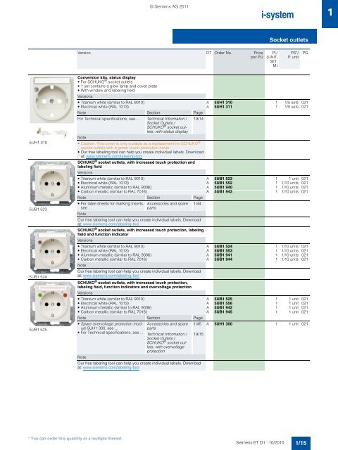 DELTA Switches and Socket Outlets Catalog ET D1 Â· 2011 - Sobel.rs