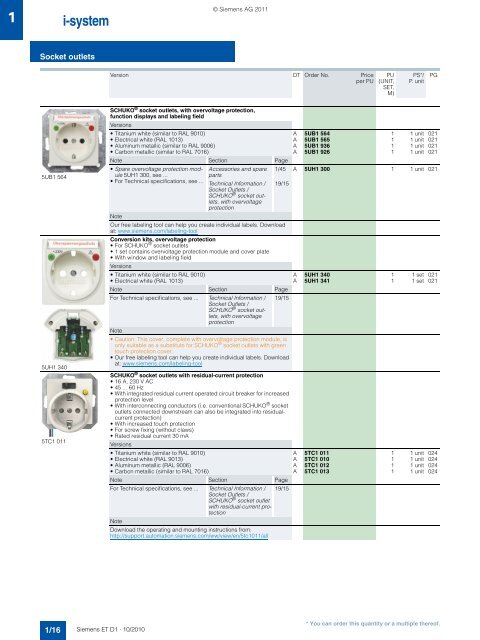 DELTA Switches and Socket Outlets Catalog ET D1 Â· 2011 - Sobel.rs