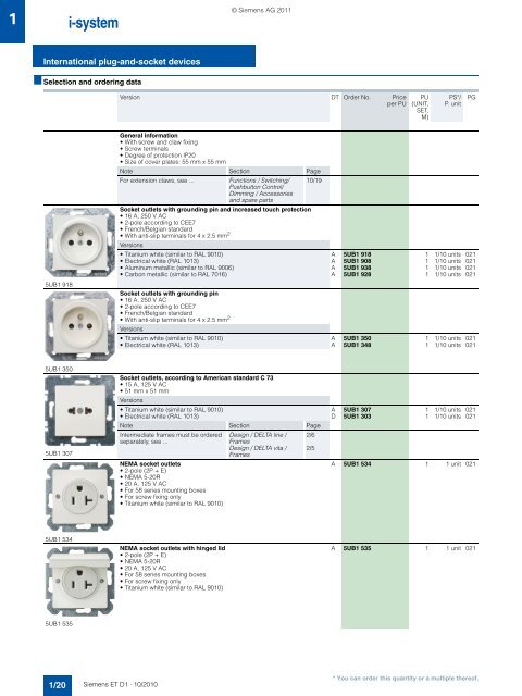 DELTA Switches and Socket Outlets Catalog ET D1 Â· 2011 - Sobel.rs