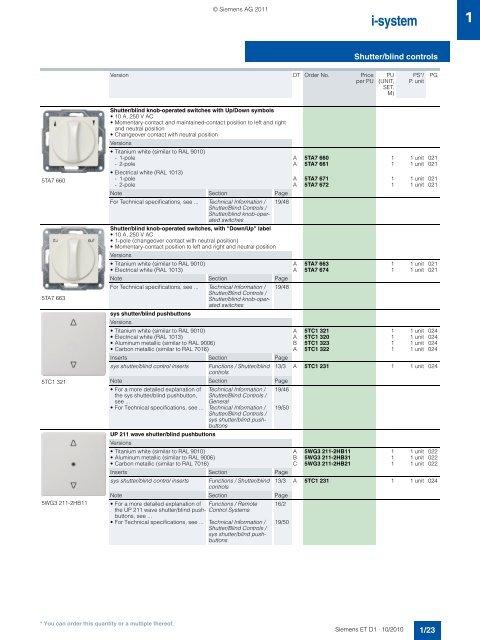 DELTA Switches and Socket Outlets Catalog ET D1 Â· 2011 - Sobel.rs