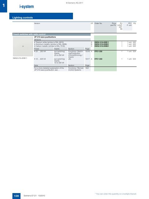 DELTA Switches and Socket Outlets Catalog ET D1 Â· 2011 - Sobel.rs