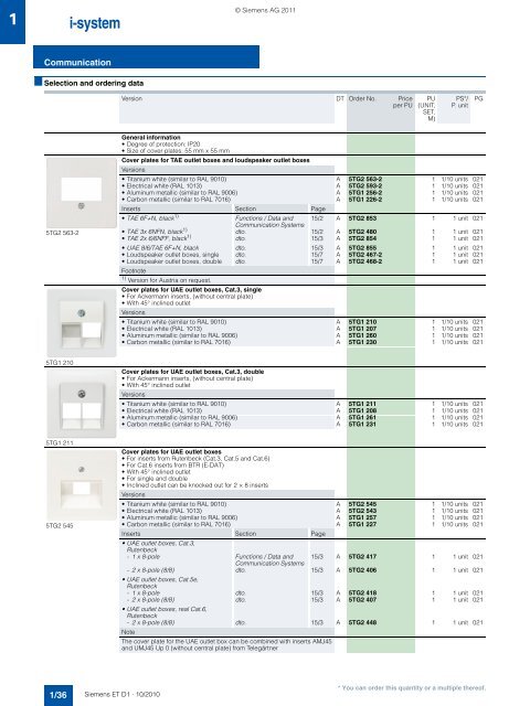 DELTA Switches and Socket Outlets Catalog ET D1 Â· 2011 - Sobel.rs