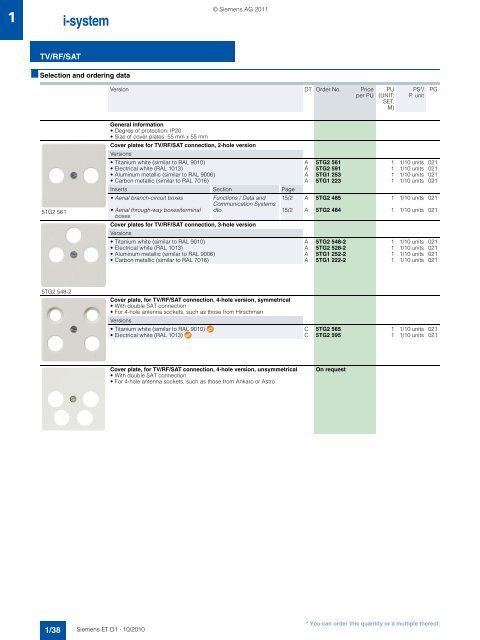 DELTA Switches and Socket Outlets Catalog ET D1 Â· 2011 - Sobel.rs