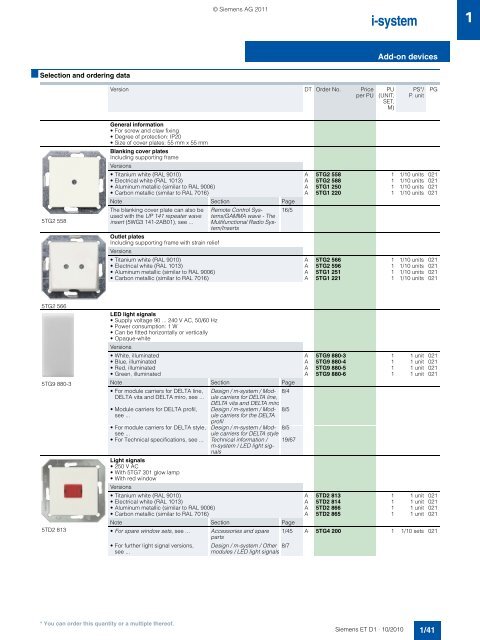 DELTA Switches and Socket Outlets Catalog ET D1 Â· 2011 - Sobel.rs