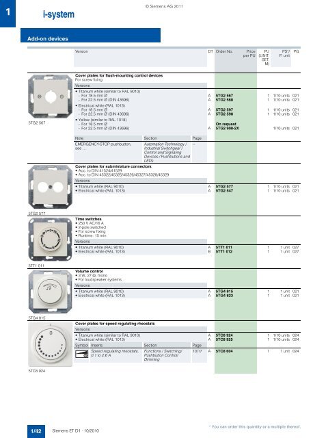 DELTA Switches and Socket Outlets Catalog ET D1 Â· 2011 - Sobel.rs