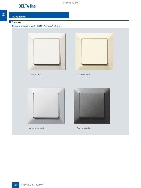 DELTA Switches and Socket Outlets Catalog ET D1 Â· 2011 - Sobel.rs