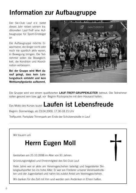 Laufen â€“ Nordic-Walking â€“ Radfahren Triathlon ... - Ski-Club Lauf eV