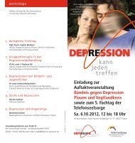 Einladung zur Auftaktveranstaltung Bündnis gegen Depression ...