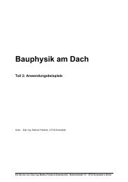 Bauphysik am Dach - Friedrich-Datentechnik