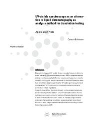 UV-visible Spectroscopy As An Alterna - Agilent Technologies