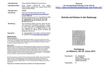 Download Flyer - Evangelische Krankenhausseelsorge in Westfalen