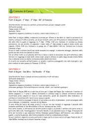 Sentieri escursionistici (versione stampabile) - Comune di Canzo