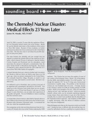 The Chernobyl Nuclear Disaster: Medical Effects 23 Years Later