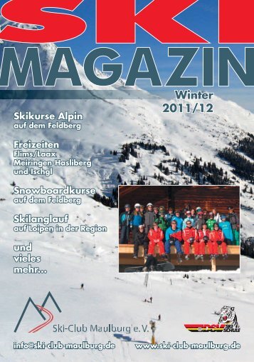 und Outdoormagazin 2012 - Ski-Club Maulburg eV