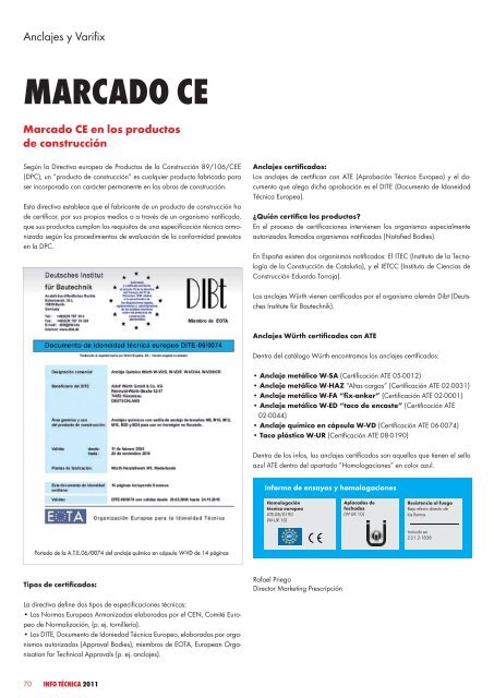 Revista Info Tecnica 2011 - Wurth