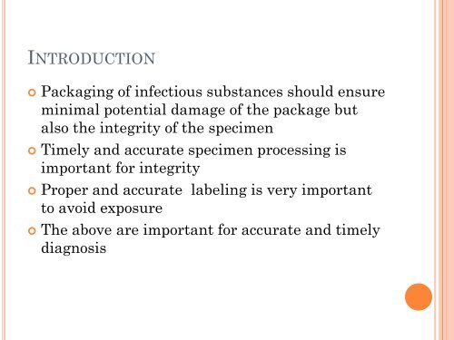 Transport of Hazardous and Biological Samples - OIE Africa