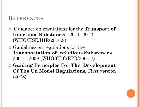 Transport of Hazardous and Biological Samples - OIE Africa