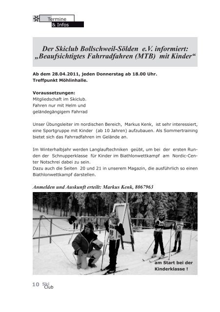 Der Skiclubwinter 2010/2011 - des Skiclub Bollschweil Sölden eV