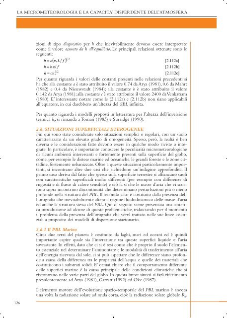 la micrometeorologia e la dispersione degli inquinanti ... - ARPA Lazio