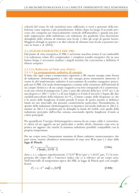 la micrometeorologia e la dispersione degli inquinanti ... - ARPA Lazio