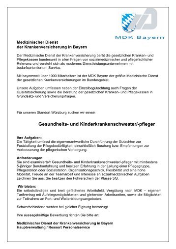 Medizinischer Dienst - MDK Bayern