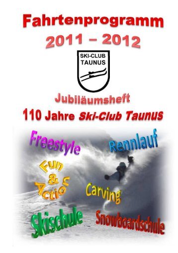 Seite 2 2011 - Ski Club Taunus eV