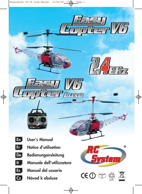 Manual Easycopter V6 24G - Speedmodels