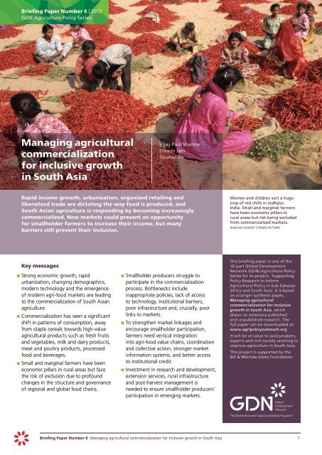 Managing agricultural commercialization for inclusive growth in ...