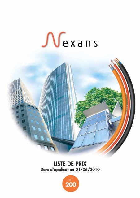 LISTE DE PRIX 200 - Nexans