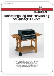 Monteringsanvisning - Landmann Norge AS