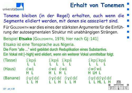 Ïƒ - Arbeitsbereich Sprache und Kommunikation - UniversitÃ¤t Bonn