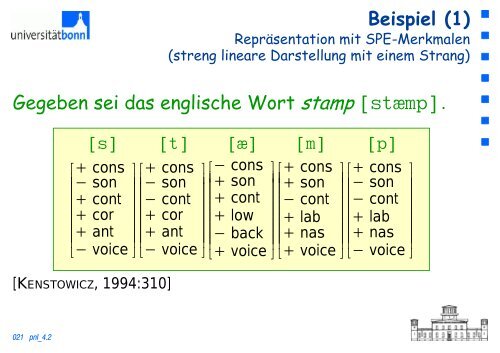 Ïƒ - Arbeitsbereich Sprache und Kommunikation - UniversitÃ¤t Bonn