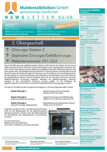 3. Quartal 2008 - Krankenhaus Grimma