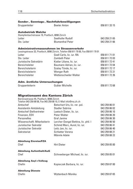 Verwaltung - Staatskanzlei - Kanton Zürich