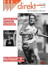 00 QX FCSdirekt 1/98 - FC Solothurn