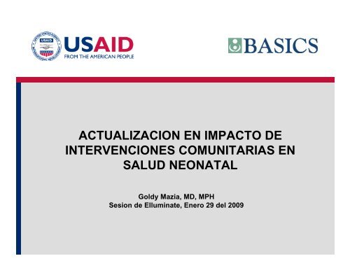 ACTUALIZACION EN IMPACTO DE INTERVENCIONES ... - basics