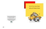 Tips for Taxi & Livery Drivers: Dealing with Workplace ... - Taxi Library