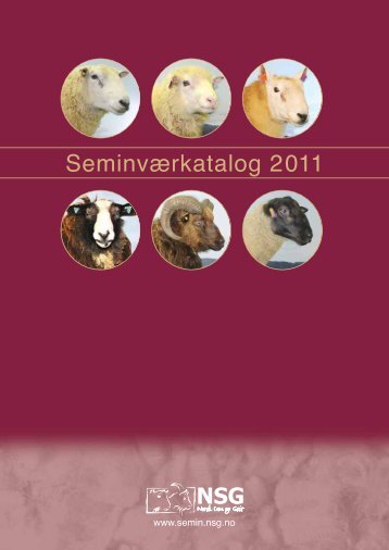 Seminværkatalog 2011 - NSG Semin - Norsk Sau og Geit