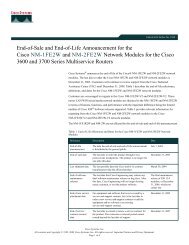 End Of Sale And End Of Life Announcement For Select Cisco Cxtec End Of Sale And End Of Life Announcement For Select Cisco Cxtec