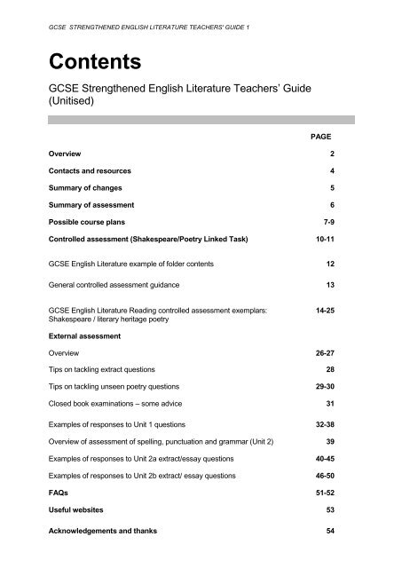 Gcse English English Language English Literature Wjec