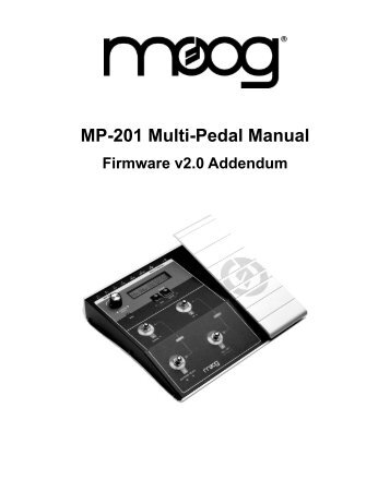 MP-201 Firmware v2 - Moog Music Inc