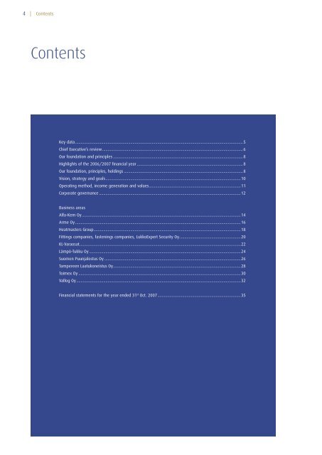 Annual Report 2007 - Panostaja