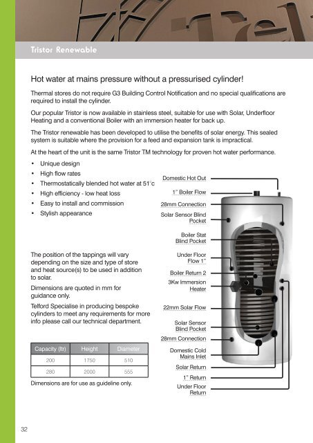 Download the Telford Copper Cylinders Brochure