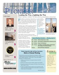 Download the latest newsletter - Meeker Cooperative