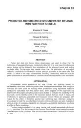 Predicted and Observed Groundwater Inflows into Two Rock Tunnels