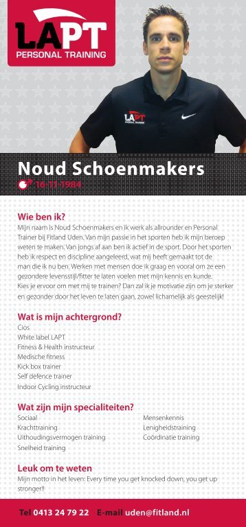 Noud Schoenmakers Fitland Uden