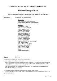 Sitzung vom 12.9.2005 - .PDF - Weng im Innkreis, OberÃ¶sterreich